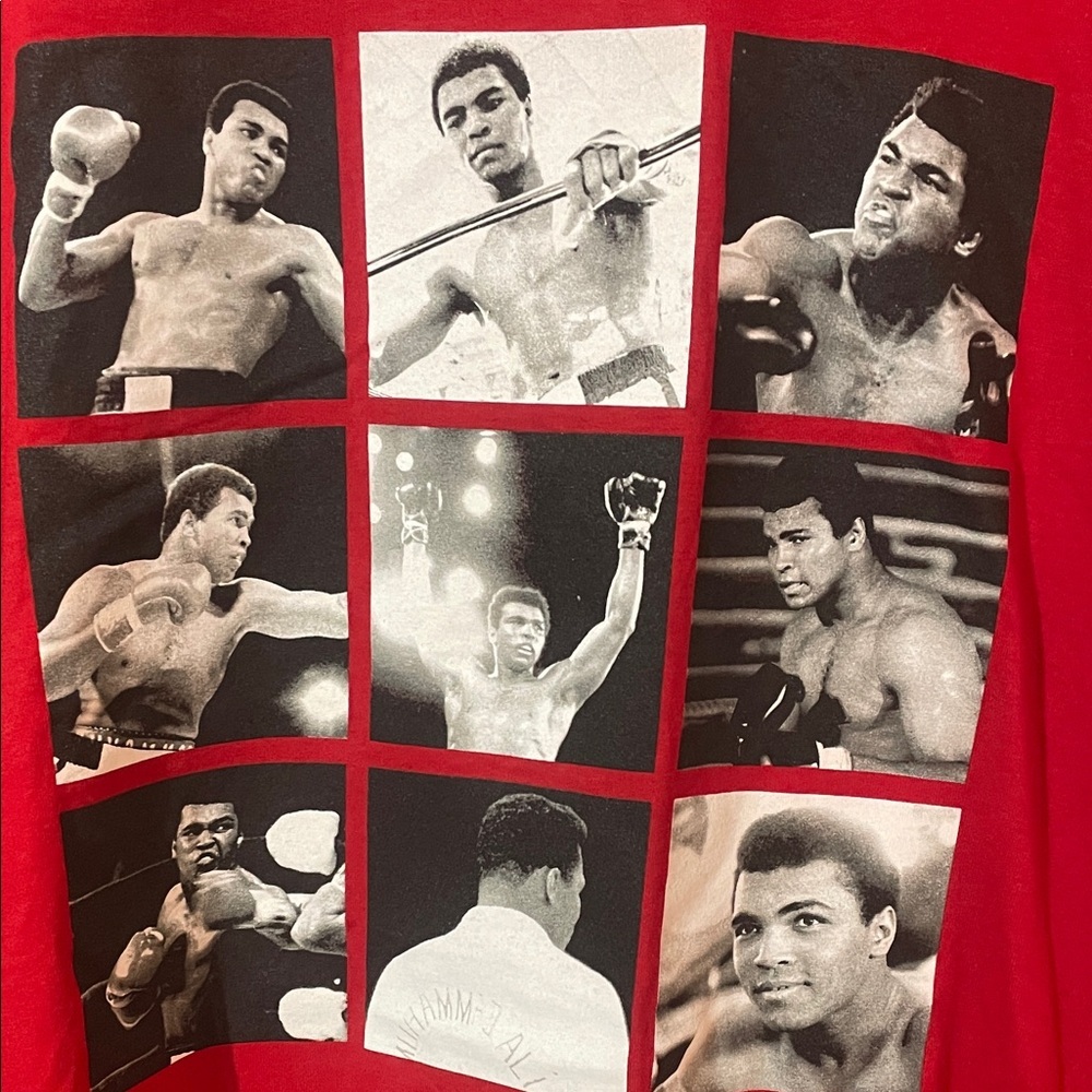 ALI - The Greatest - Red Graphic T-Shirt - 4XL - Picture 2 of 5